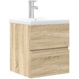  2-dijelni set kupaonskog namještaja boja hrasta sonome drveni | shoptok.hr