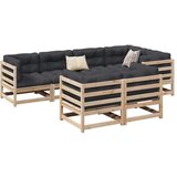  7-dijelni set vrtnih sofa od masivne borovine | shoptok.hr