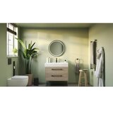JOKEY Ogledalo Palma I, crno, 60 cm, sa LED rasvjetom | shoptok.hr