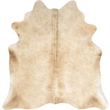  Preproga iz prave goveje kože 150x170 cm bež | Shoptok.si