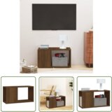 The Living Store TV omarica rjav hrast 60x24x32 cm inženirski les - TV Omarica, (21738344) | Shoptok.si
