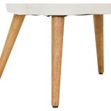 MID.YOU FOTELJ, krem barve, ekru les, tekstil | Shoptok.si