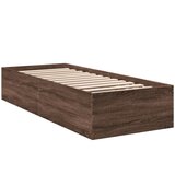  The Living Store Posteljni okvir rjav hrast 90x200 cm inženirski les - Posteljni Okvir, (21500970) | Shoptok.si