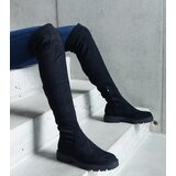 Gemre Black long flat-soled boots Tromi | shoptok.hr