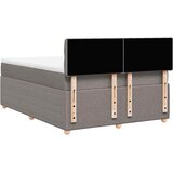  Krevet s oprugama i madracem smeđesivi 140 x 190 cm od tkanine | shoptok.hr