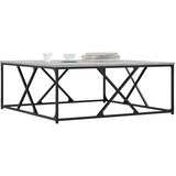  Stolić za kavu siva boja hrasta 100x100x40 cm konstruirano drvo | shoptok.hr