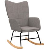  Stolica za ljuljanje od tkanine smeđe-siva | shoptok.hr
