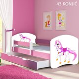  Otroška postelja ACMA z motivom, stranska roza + predal 140x70 cm 43 Konj | Shoptok.si