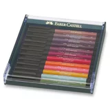 Faber-castell Flomastri Pitt Artist Pen Brush - 6 kosov, jesenske barve