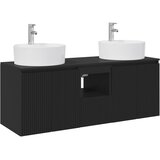  Set ormarića za kupaonicu 3 kom. Crna 49,5 x 44,5 x 65 cm | shoptok.hr