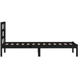  Za krevet od masivne borovine crni 100 x 200 cm | shoptok.hr