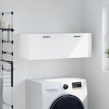 vidaXL Stenska omarica bela 100x36,5x35 cm inženirski les | Shoptok.si