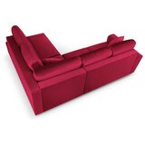 Cosmopolitan Design Crvena baršunasti sklopiva/s prostorom za odlaganje kutna garnitura (s desnim kutom/u obliku slova L) Kyoto – | shoptok.hr