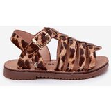 Boto Girls' Children's Sandals Made Of Eco Leather Leopard Mariana | ePonuda.com