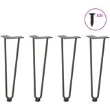  Noge s ukosnicama za stolić za kavu 4 kom. antracit 42 cm puni čelik | shoptok.hr