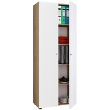 MID.YOU VEČNAMENSKA OMARA, bela, barve hrasta, hrast sonoma | Shoptok.si