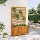 vidaXL Sadilica s rešetkom 100x32x165 cm od drva bagrema | shoptok.hr