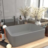 vidaXL Luksuzni umivaonik mat svjetlosivi 41 x 30 x 12 cm keramički | shoptok.hr