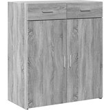  Komoda siva boja hrasta 80x42 5x93 cm od konstruiranog drva | shoptok.hr