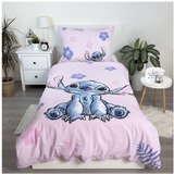 Jerry Fabrics Svijetlo ružičasta pamučna dječja posteljina za krevet za jednu osobu 140x200 cm Lilo & Stitch "Pink" – | shoptok.hr