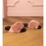 Gemre Pink children's flip-flops with fur Malinka | Shoptok.si