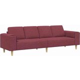  Dnevna soba kavč Vinorodna rdeča 250 x 77 x 76 cm Poliester, (5000138189) | Shoptok.si
