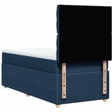  Krevet s oprugama i madracem plavi 90 x 200 cm od tkanine | shoptok.hr