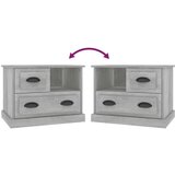  Nočna omarica betonsko siva 60x39x45 cm | Shoptok.si