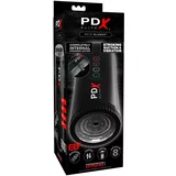 PDX Moto Blower - sesalni vibracijski masturbator (črn)
