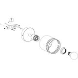 Eglo Esteperra reflektor/1, e27, crna/zlatna/ čelik/tkanina | shoptok.hr
