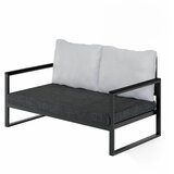  MTLBHC120001 antracit crna baštenska sofa za 2 osobe Cene