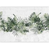  Foto tapeta - Jungle and green plume - large tropical leaves on a white background 250x175 | shoptok.hr