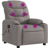 Maison Chic masažni naslanjač - Relax naslanjač taupe blago, (22134566) | Shoptok.si