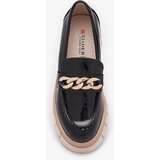 Resti Lacquered women's moccasins in black Aquan- Footwear | Shoptok.si
