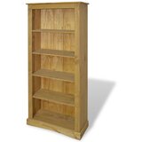 Corona Knjižna omara 5-nadstropna borovina Range 81x40x170 cm Cene