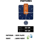 WALLXPERT dekorativni metalni zidni sat dalalet 3 multicolor | ePonuda.com
