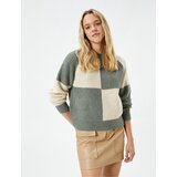 Koton Knitwear Sweater Color Block Round Neck Long Sleeve | shoptok.hr