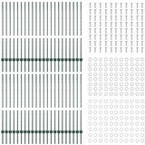  Stup za ogradu 44 pcs Zelena 160 cm Čelik | shoptok.hr