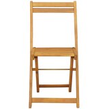  Sklopive Vrtne Stolice 6 pcs Prirodna 40 x 53 x 80 cm | shoptok.hr