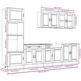  7-dijelni set kuhinjskih ormarića Kalmar konstruiranog drva | shoptok.hr