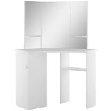 vidaXL Kotna mizica za ličenje bela | Shoptok.si
