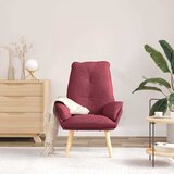  Fotelja Vinska crvena 69 x 74 x 93 cm Tkanina i šperploča | shoptok.hr