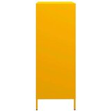 vidaXL Visoka omara gorčično rumena 68x39x101,5 cm jeklo | Shoptok.si