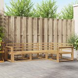  Set vanjskih sofa 4 pcs Bijela 251,5 x 172,5 x 73 cm | shoptok.hr