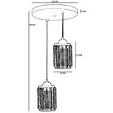 Opviq luster 2607864, crni | Eponuda.ba