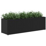  Vrtne sadilice s 3 posude 2 kom crne 90 x 20 x 40 cm poliratan | Eponuda.com