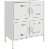  The Living Store Komoda bela 68x39x79 cm jeklo - Komoda, (21496438) | Shoptok.si