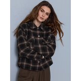 Sinsay Karirana košulja-jakna s udjelom viskoze | shoptok.hr