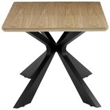 P & B Raztegljiva Miza Lulea, Barva Hrasta, Črna, 160-210x90 | Shoptok.si