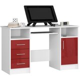 AKORD BELA / RDEČA SIJAJNA MIZA, (21702551) | Shoptok.si
